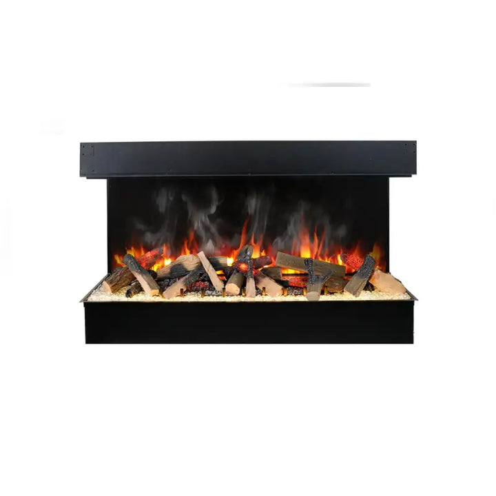 Amantii Signature Tru-View 75-Inch 3-Sided Built-In Hybrid Electric-Vapour Fireplace with Optimyst®, WiFi & Bluetooth Fireplaces TRV-75-SIG Flame Authority