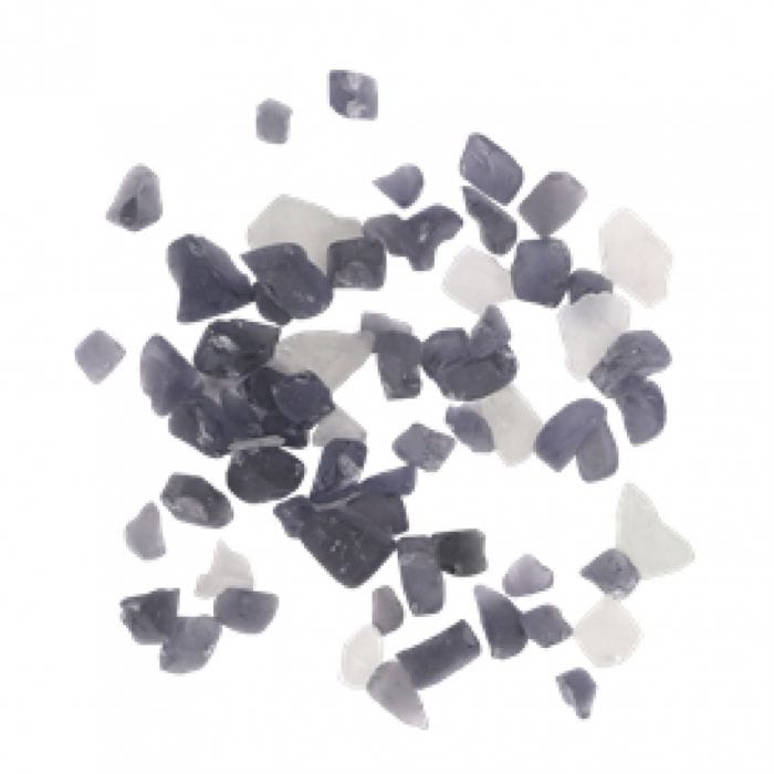 Amantii Smokey Grey and White Fire Glass - 5lbs AMSF-GLASS-14