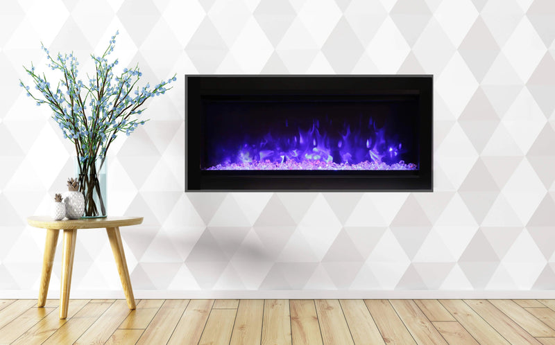 Amantii Symmetry B 34" Electric Fireplace SYM-34-B Fireplaces SYM-34-B Flame Authority