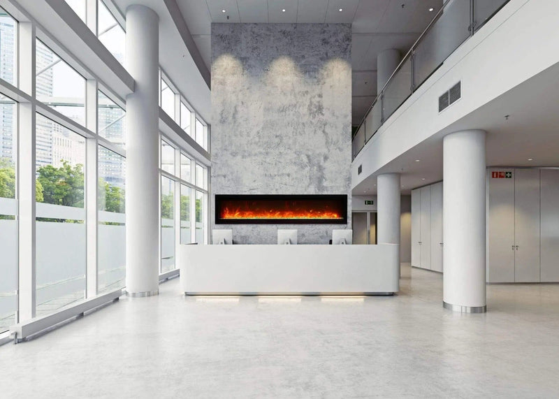 Amantii Symmetry B 74" Electric Fireplace SYM-74-B Fireplaces SYM-74-B Flame Authority