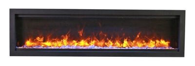 Amantii Symmetry Bespoke 100-inch Electric Fireplace SYM-100-BESPOKE Fireplaces SYM-100-BESPOKE Flame Authority