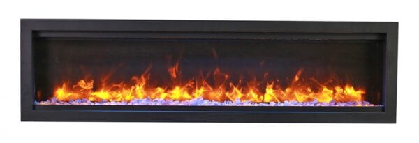 Amantii Symmetry Bespoke 100-inch Electric Fireplace SYM-100-BESPOKE Fireplaces SYM-100-BESPOKE Flame Authority