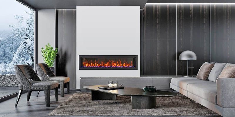 Amantii Symmetry Bespoke 88-inch Electric Fireplace SYM-88-BESPOKE Fireplaces SYM-88-BESPOKE Flame Authority