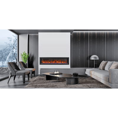 Amantii Symmetry Bespoke XT 100-inch Electric Fireplace SYM-100-XT-BESPOKE Fireplaces SYM-100-XT-BESPOKE Flame Authority