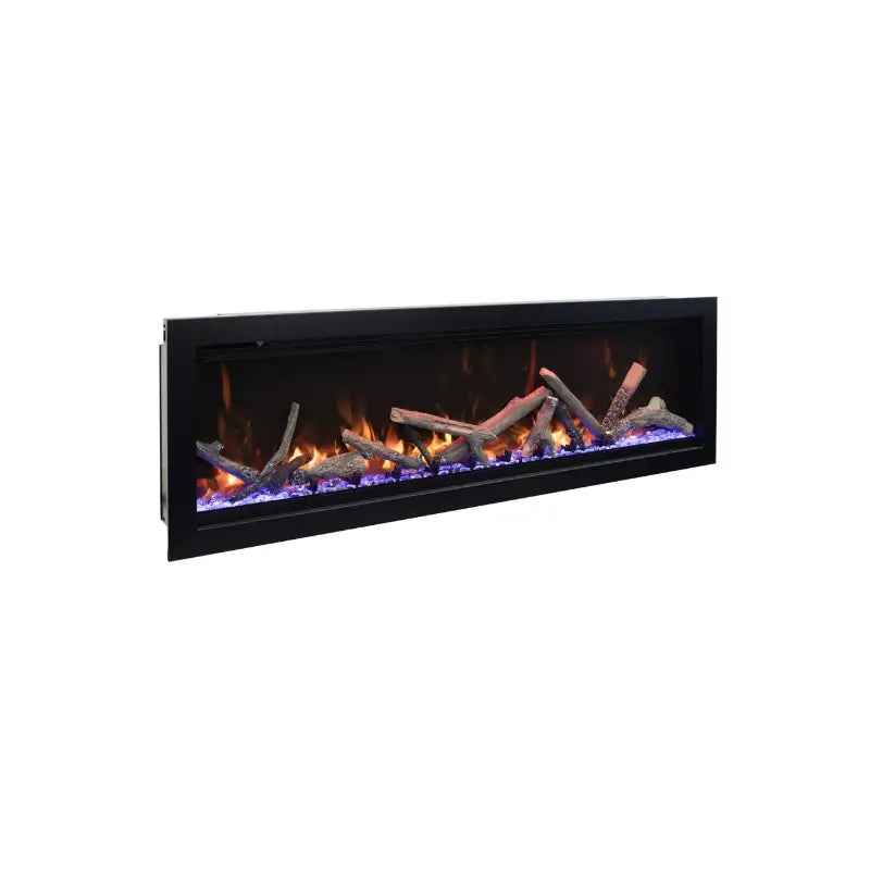 Amantii Symmetry Lumina 100-Inch Smart Built-In Electric Fireplace with WiFi for Indoor & Covered Outdoor Use