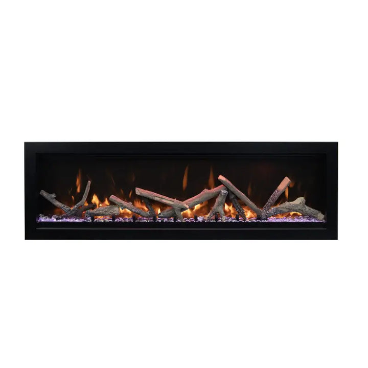 Amantii Symmetry Lumina 100-Inch Smart Built-In Electric Fireplace with WiFi for Indoor & Covered Outdoor Use