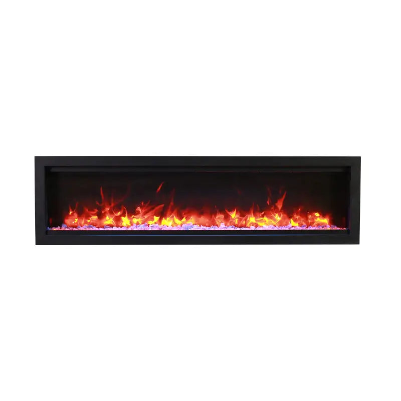 Amantii Symmetry Lumina 100-Inch Smart Built-In Electric Fireplace with WiFi for Indoor & Covered Outdoor Use