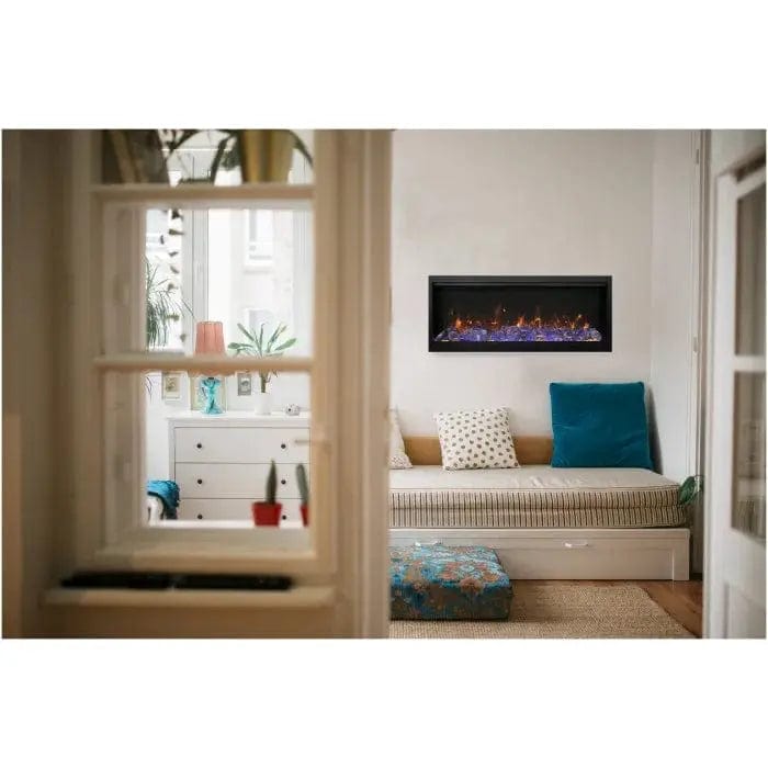 Amantii Symmetry XT Smart 100" Electric Fireplace SYM-100-XT Fireplaces SYM-100-XT+DESIGN-MEDIA-15PCE Flame Authority