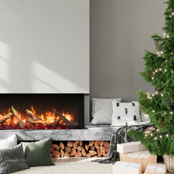 Amantii Tru View XL XT Lumina 60" Indoor/Outdoor 3-Sided Electric Fireplace Fireplaces 60-TRV-XT-XL-LUMINA Flame Authority