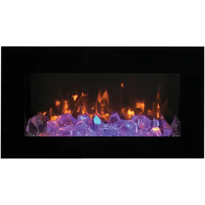 Amantii Wall Mount/Flush Mount 60" Electric Fireplace WM-FM-60-7023-BG Fireplaces WM-FM-60-7023-BG Flame Authority