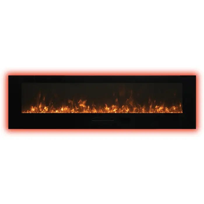 Amantii Wall Mount/Flush Mount 88" Electric Fireplace WM-FM-88-10023-BG Fireplaces WM-FM-88-10023-BG Flame Authority