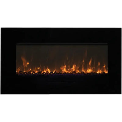 Amantii Wall Mount/Flush Mount 88" Electric Fireplace WM-FM-88-10023-BG Fireplaces WM-FM-88-10023-BG Flame Authority