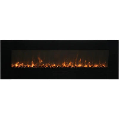 Amantii Wall Mount/Flush Mount 88" Electric Fireplace WM-FM-88-10023-BG Fireplaces WM-FM-88-10023-BG Flame Authority