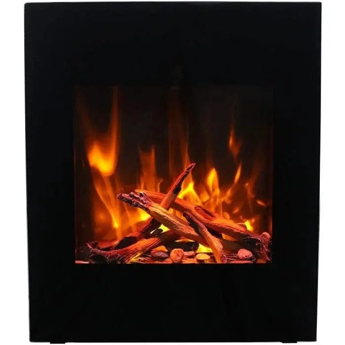 Amantii WM-BI-2428-VLR-BG Wall Mount Smart Electric Fireplace Fireplaces WM-BI-2428-VLR-BG Flame Authority