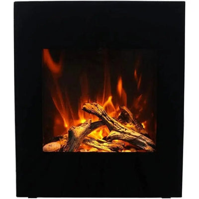 Amantii WM-BI-2428-VLR-BG Wall Mount Smart Electric Fireplace Fireplaces WM-BI-2428-VLR-BG Flame Authority