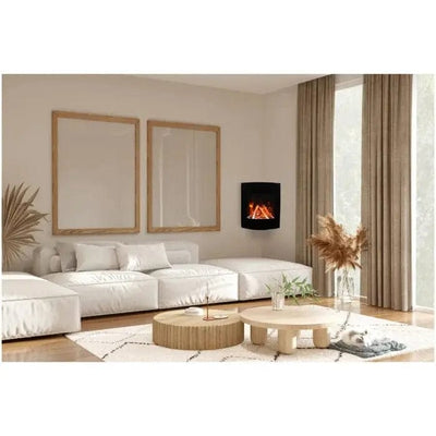 Amantii WM-BI-2428-VLR-BG Wall Mount Smart Electric Fireplace Fireplaces WM-BI-2428-VLR-BG Flame Authority