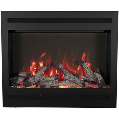 Amantii Zero Clearance 31" Electric Fireplace ZECL-31-3228-STL Fireplaces ZECL-31-3228-STL Flame Authority