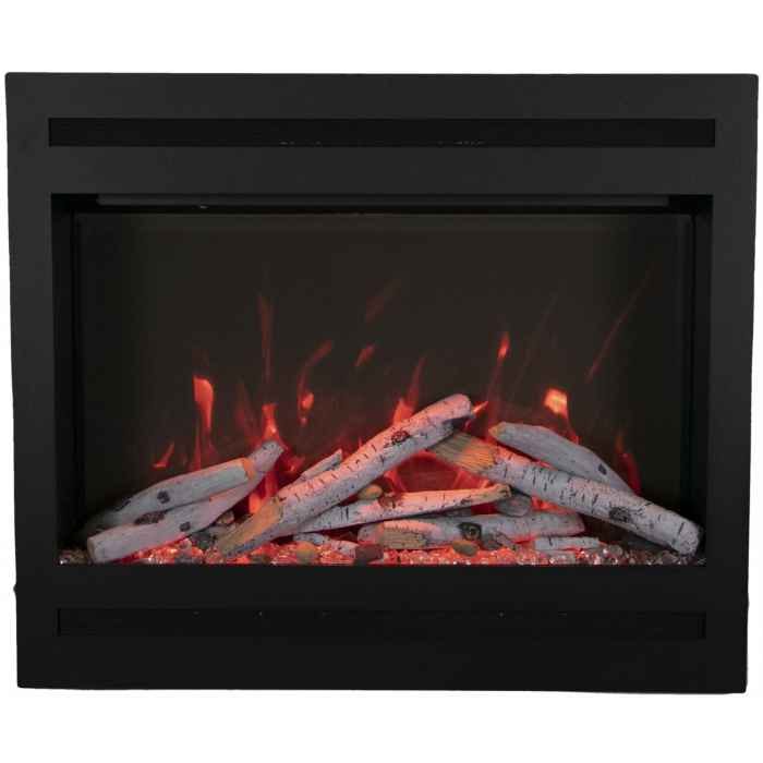 Amantii Zero Clearance 31" Electric Fireplace ZECL-31-3228-STL Fireplaces ZECL-31-3228-STL Flame Authority