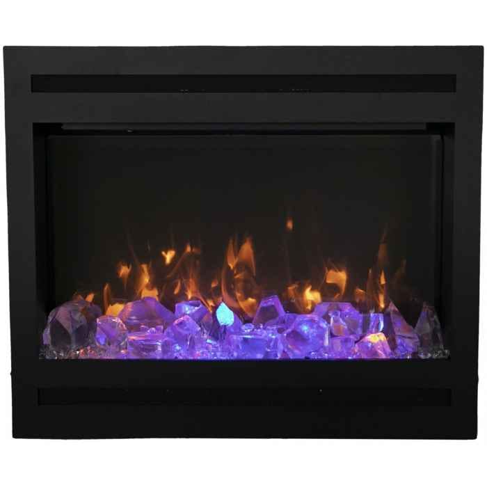 Amantii Zero Clearance 31" Electric Fireplace ZECL-31-3228-STL Fireplaces ZECL-31-3228-STL Flame Authority