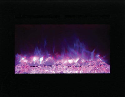 Amantii Zero Clearance Flush Mount 30" Electric Fireplace ZECL-30-3226-FLUSHMT-BG Fireplaces ZECL-30-3226-FLUSHMT-BG Flame Authority