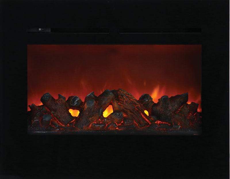 Amantii Zero Clearance Flush Mount 30" Electric Fireplace ZECL-30-3226-FLUSHMT-BG Fireplaces ZECL-30-3226-FLUSHMT-BG Flame Authority