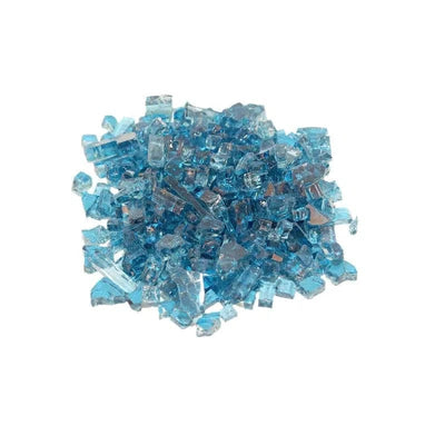 American Fyre Designs 10 lbs Caribbean Blue Fyre Glass Media GL-10-N