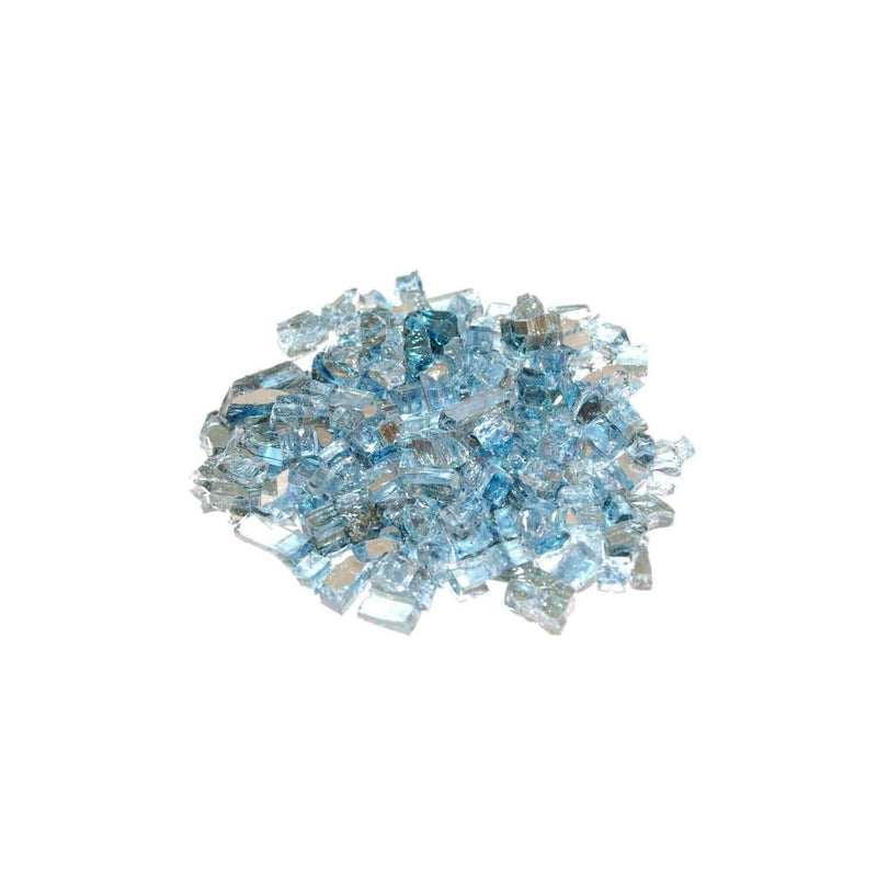 American Fyre Designs 10 lbs Caribbean Blue Reflective Fyre Glass Media GL-10-NR