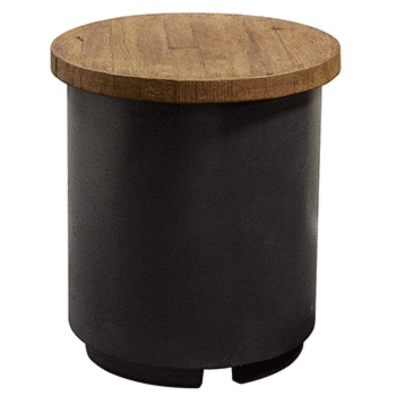 American Fyre Designs 17" Reclaimed Wood Contempo Tank/End Table 8510-BA