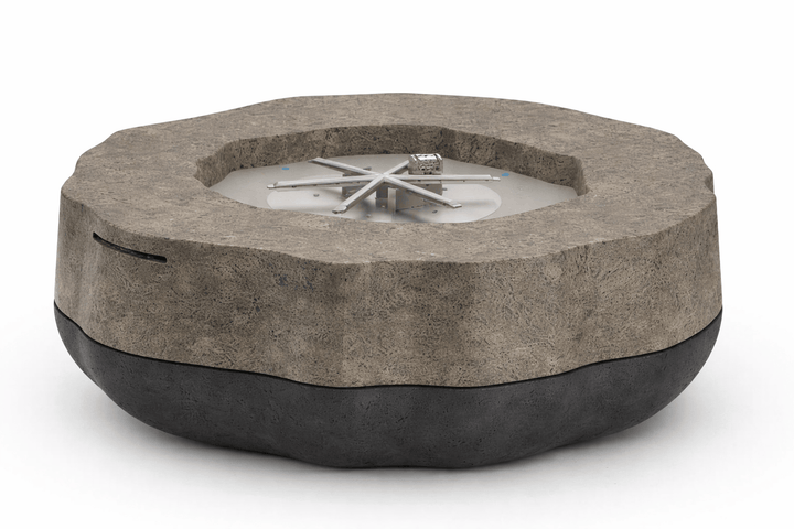 American Fyre Designs 48 Inch Meadow Gas Fire Table with Manual Spark Ignition Fire Pits 450-DB-BA-M6PC Flame Authority
