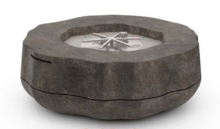 American Fyre Designs 48 Inch Meadow Gas Fire Table with Manual Spark Ignition Fire Pits 450-DB-DB-M6NC Flame Authority