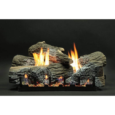 American Hearth 18-inch Stacked Wildwood Refractory Log Set LS18WRR Fireplace Log Sets LS18WRR Flame Authority