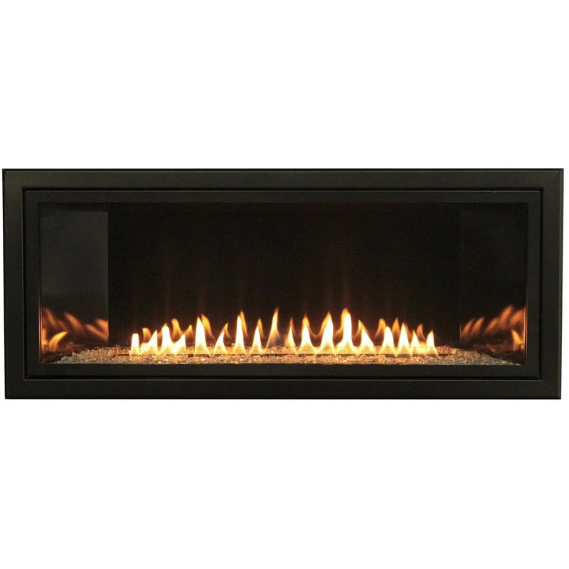 American Hearth 48-inch Boulevard Vent Free Linear Fireplace VFLB48FP Fireplaces VFLB48FP30P Flame Authority