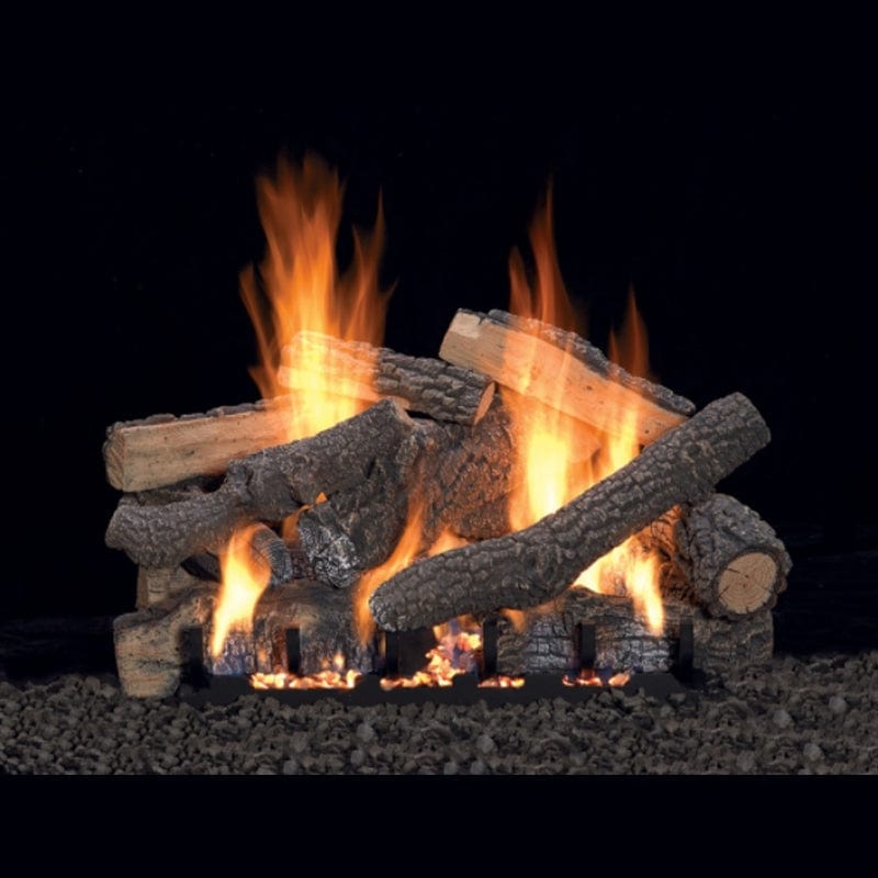 American Hearth 5 Piece Ceramic Fiber 24-inch Log Set LS24EF Fireplace Log Sets LS24EF Flame Authority