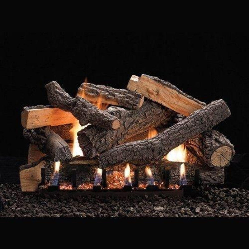 American Hearth 5 Piece Ceramic Fiber 30-inch Log Set LS30EF Fireplace Log Sets LS30EF Flame Authority