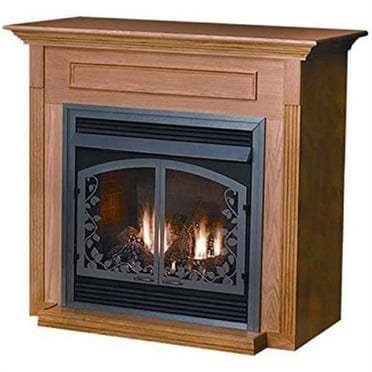 American Hearth Jefferson Deluxe Corner Cabinet, Dark Oak Mantel EMBC1SDO Fireplace Accessories EMBC1SDO Flame Authority