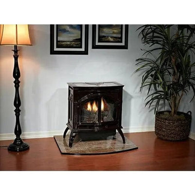 American Hearth Medium Cast Iron Spirit Stove Vent Free VFD30CC Fireplaces VFD30CC30BP Flame Authority