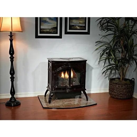 American Hearth Medium Cast Iron Spirit Stove Vent Free VFD30CC Fireplaces VFD30CC30BP Flame Authority