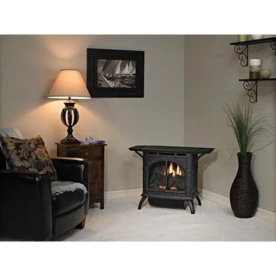 American Hearth Small Cast Iron Spirit Stove Vent Free VFD10CC30 Fireplaces VFD10CC30BP Flame Authority