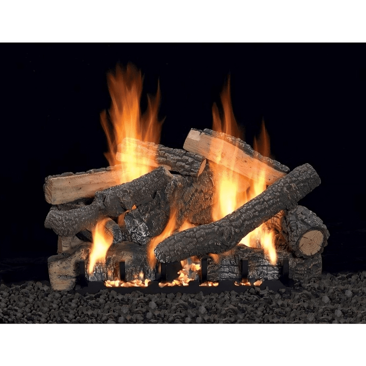 American Hearth Williamsburg 18-inch Refractory Log Set ALS18CR2 Fireplace Log Sets ALS18CR2 Flame Authority