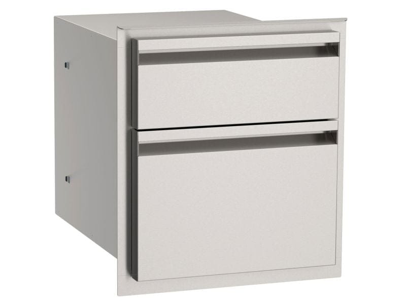 American Outdoor Grill 15-Inch Double Access Drawer BBQ Island Components AOG15DD Flame Authority