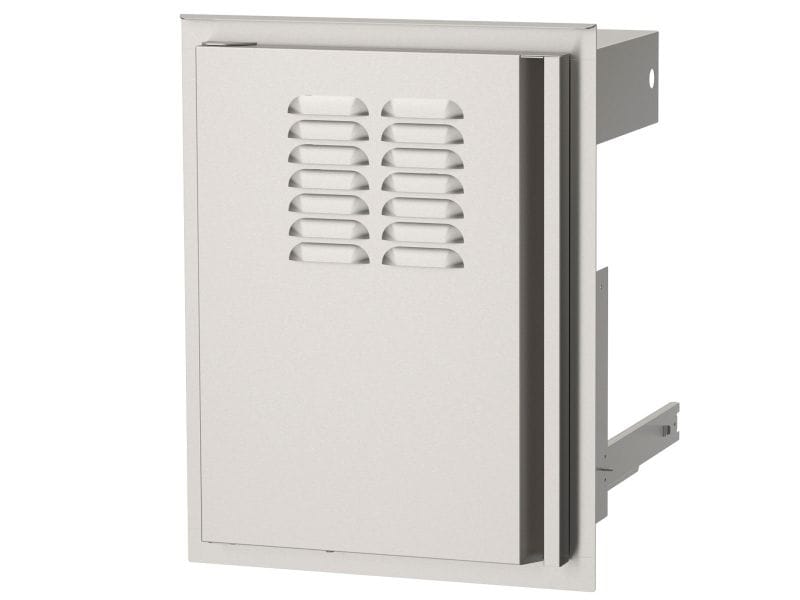 American Outdoor Grill Left Hinge 14X20 Tank Tray with Louvers BBQ Island Components AOG14TL Flame Authority