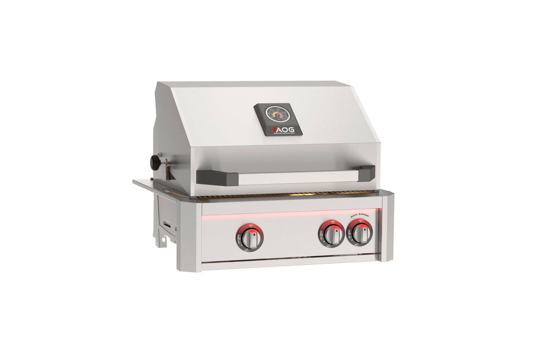 AOG American Outdoor Grill 24-inch L Series Built-In Stainless Steel Grill with Lights Grills Flame Authority