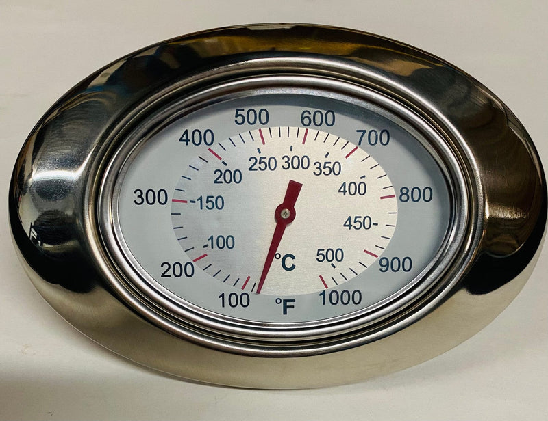 AOG American Outdoor Grill Analog Thermometer & Angled Bezel 23307 | Flame Authority - Trusted Dealer
