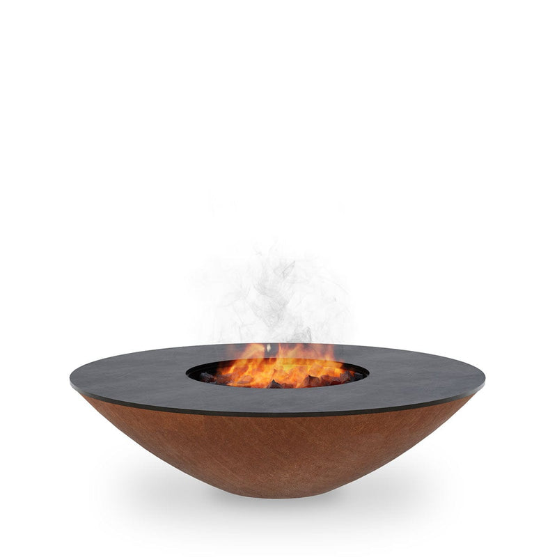 Arteflame 40 inch Fire Pit With Cooktop AFCL40NB Grills Flame Authority