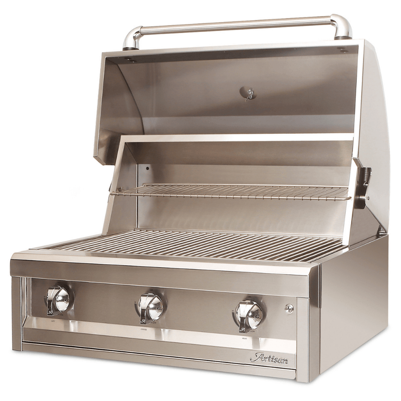 Artisan 32-Inch 3-Burner Built-In American Eagle Gas Grill AAEP-32-NG/LP Flame Authority