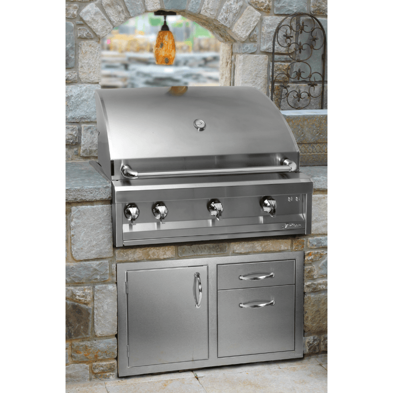 Artisan 36-Inch 3-Burner American Eagle Freestanding Gas Grill AAEP-36C-NG/LP Flame Authority