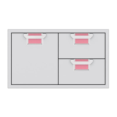 Aspire by Hestan 36-Inch Double Drawer and Storage Door Combination AESDR36-PK BBQ Island Components AESDR36-PK Flame Authority