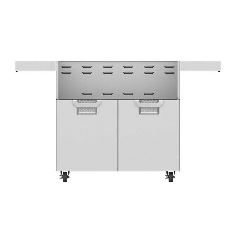 Aspire by Hestan 36-Inch Stainless Steel Double Door Cart ECD36 Grill Accessories ECD36 Flame Authority