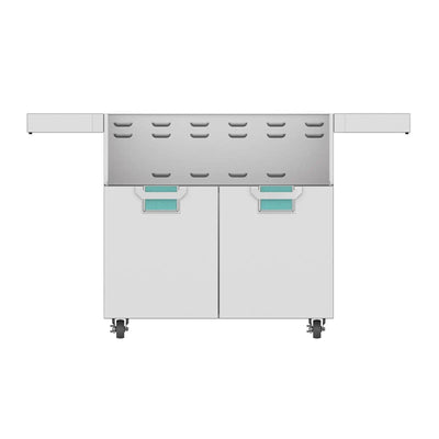 Aspire by Hestan 36-Inch Turquoise Double Door Cart ECD36-TQ Grill Accessories ECD36-TQ Flame Authority