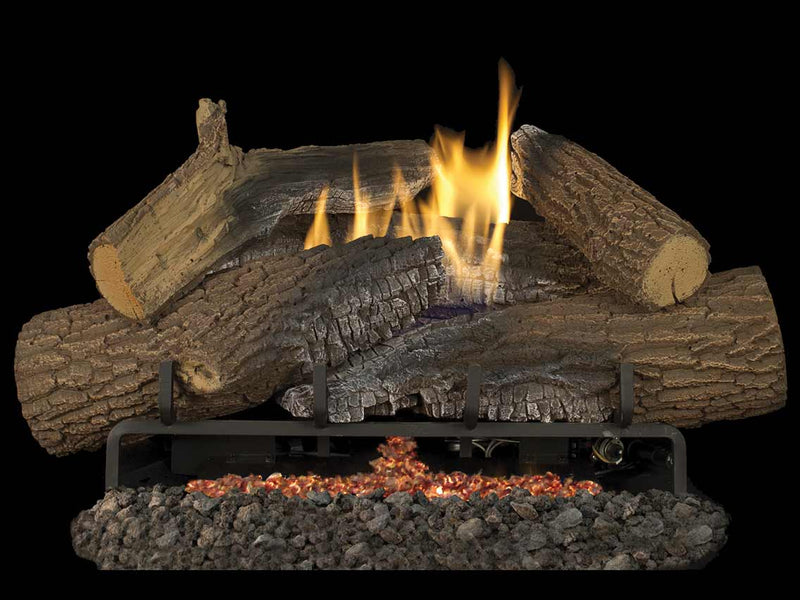 Astria 18-inch TriFlame Millivolt Burner with Ember Bed TriFlame18MN Fireplace Burners TriFlame18MN Flame Authority